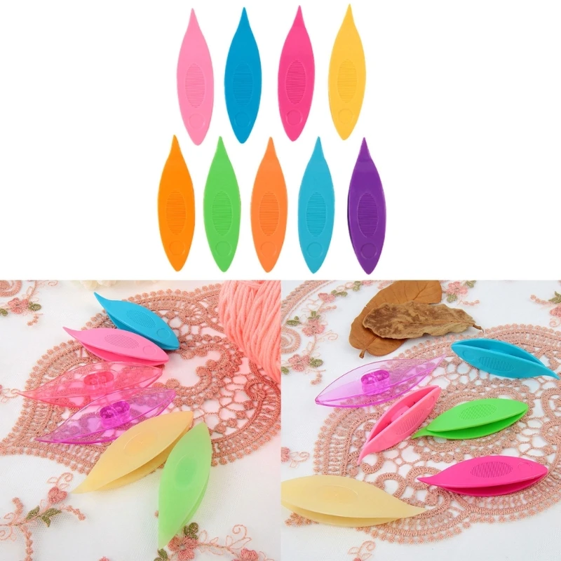 

Plastic Tatting Shuttles Weaving Tools for DIY Weaving Thread Sewing Handicrafts