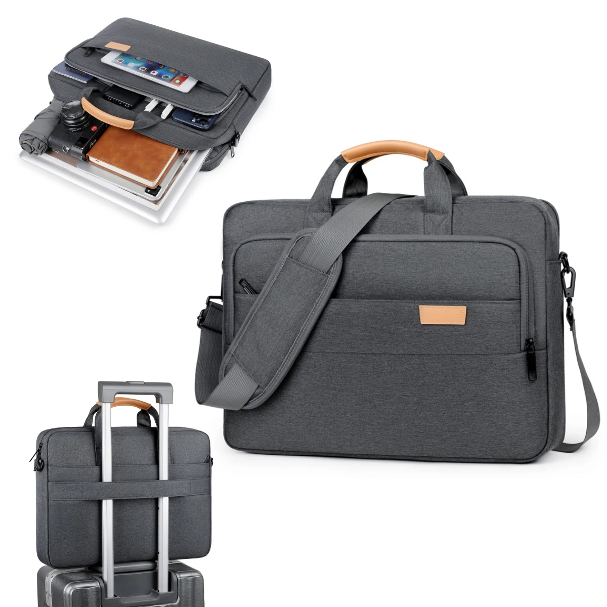 2026 Neue Laptoptasche mit Airbag für Damen, geeignet für Apple, Huawei, Lenovo Ry9000, Legion Gaming Laptop, 15,6 Zoll, Einzelschultertasche, Dell 14, Herren-Pendler-Laptoptasche, 18 Zoll Crossbody – Detail 5