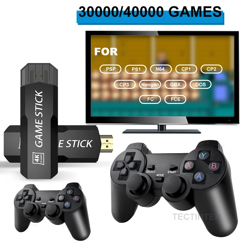 Video Game Stick GD10 Retrô Ultra 4k 128GB Controles Sem, 51% OFF