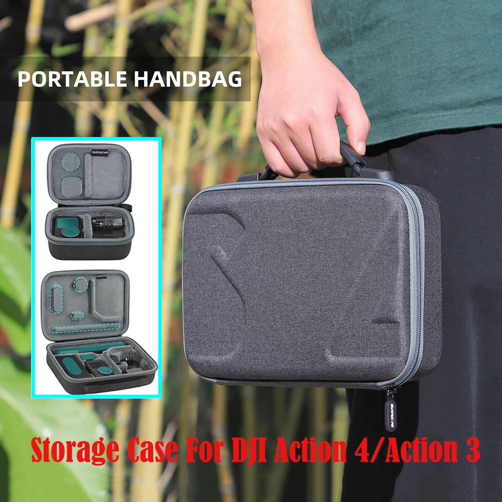 Bolsa de almacenamiento portátil para DJI Osmo Action 3, bolso de mano para  cámara de acción 3 Sprots, carcasa dura, caja protectora, accesorios -  AliExpress