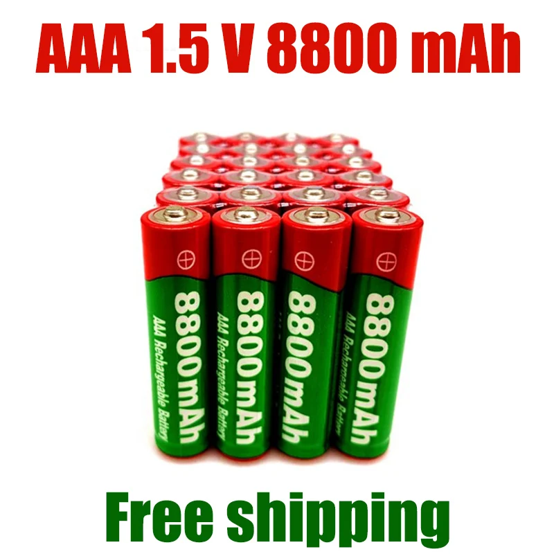 2020 New 1.5V AAA rechargeable battery 8800mah AAA 1.5V New Alkaline