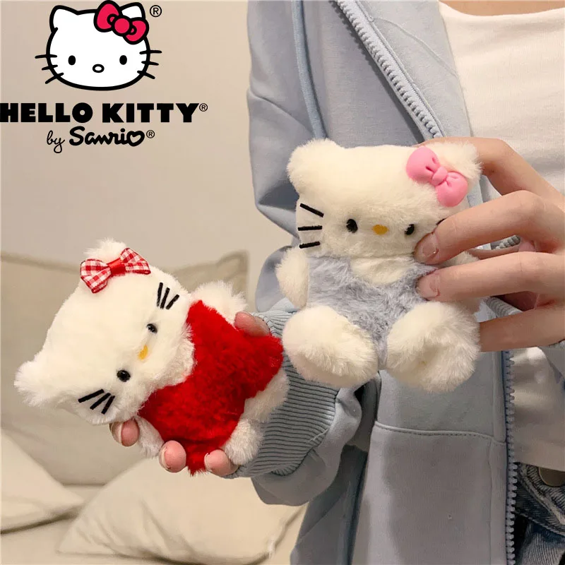 

Sanrio Plush Hello Kitty Earphone Case for AirPods 1 2 3 Pro Cartoon Anti-Dust Headphone Protective Cover Shell Decor Accessory