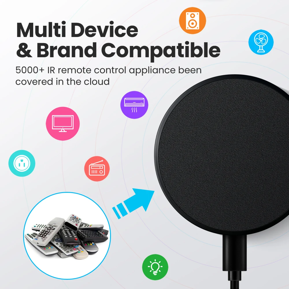 에어컨 TV 용 AVATTO Tuya WiFi IR 리모컨, Alexa,Google 홈용 스마트 홈 적외선 범용 리모컨