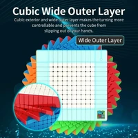MoYu MFJS MeiLong 12 12x12 Magic Speed Cube Stickerless Professional Puzzle Toys Meilong 12x12 Cubo Magico 2