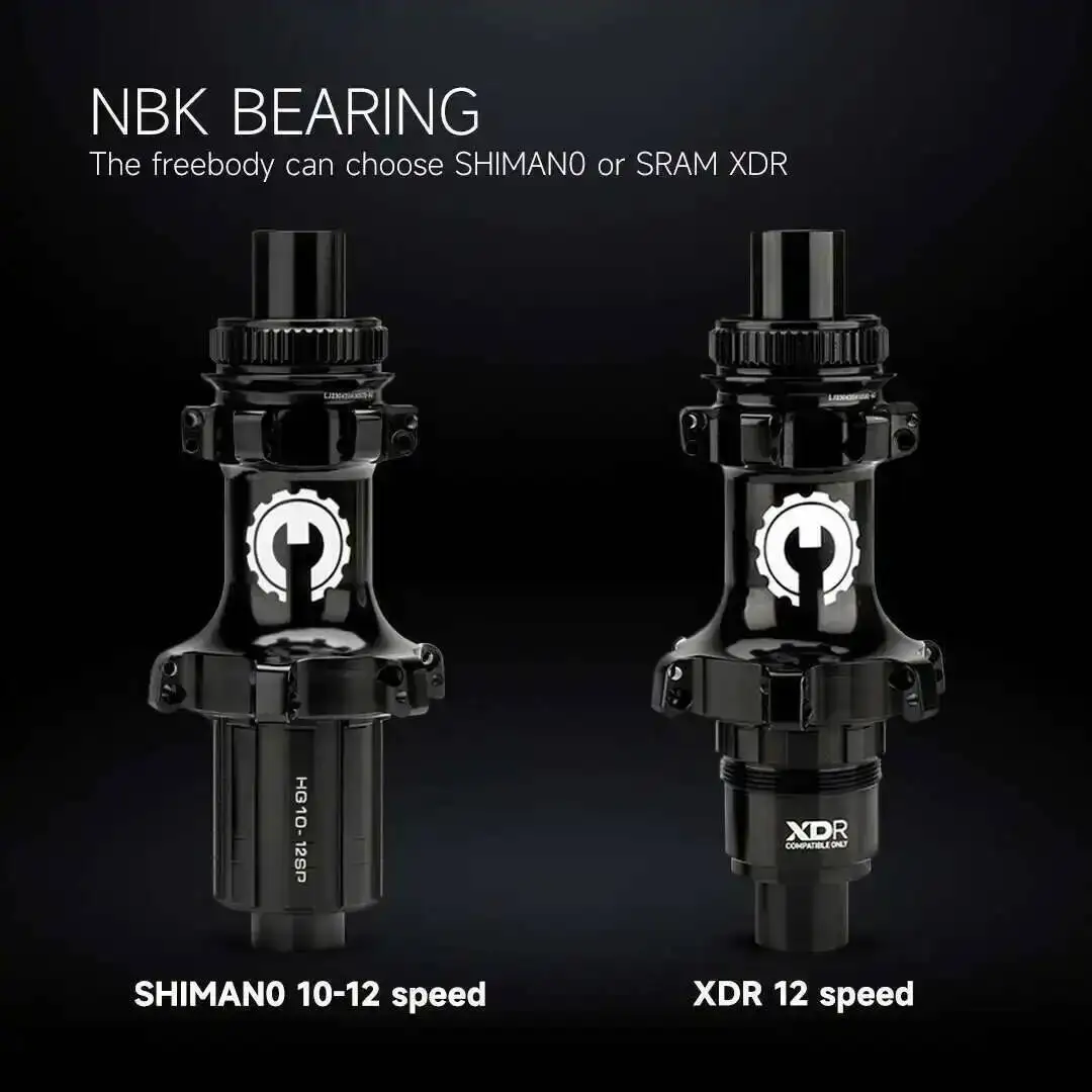 ELITEWHEELS Forged Pattern Road Disc Carbon Wheelset 60mm Depth Tubeless Compatible Wheels Center Lock Or 6-blot Lock