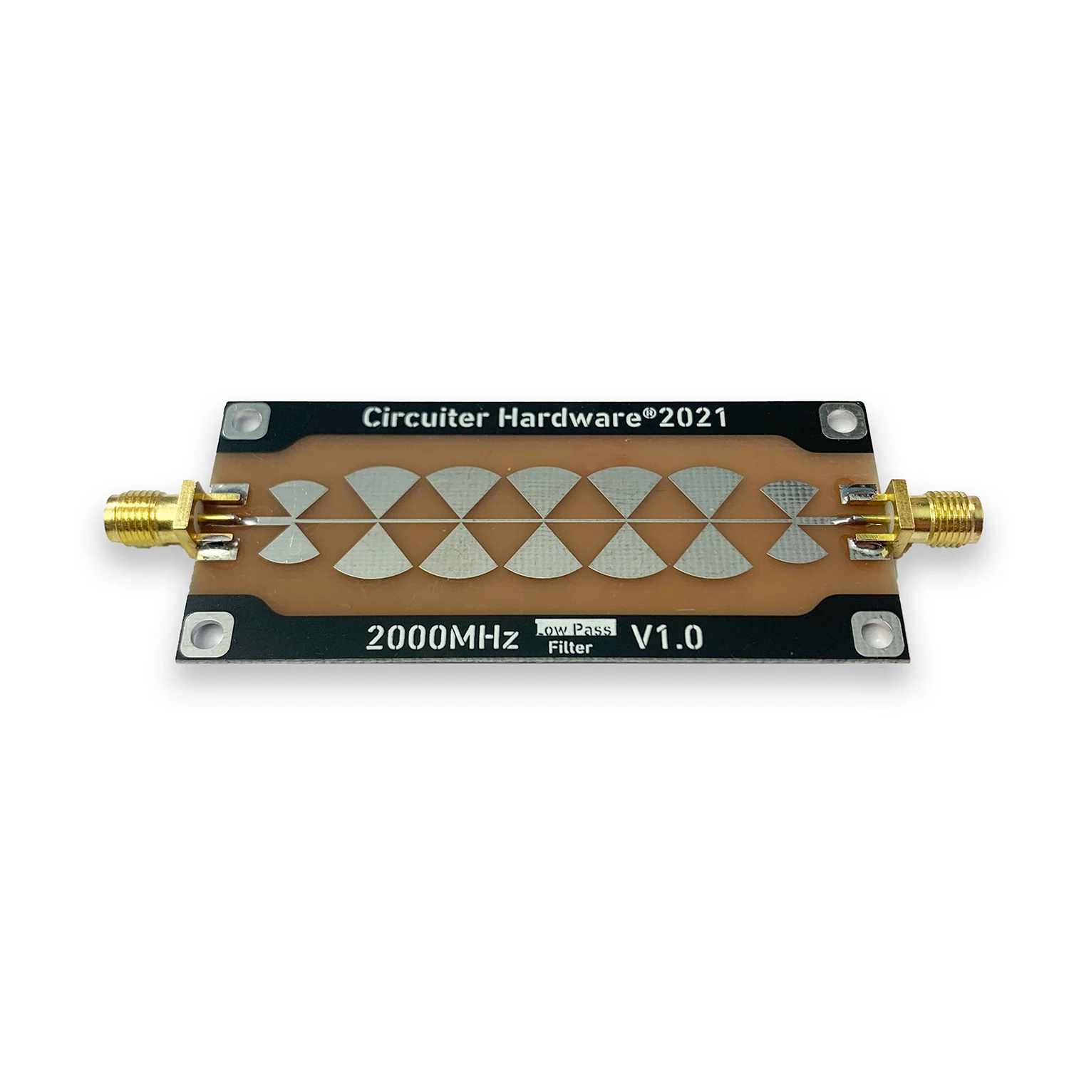 1Mhz-2000Mhz Butterfly low-pass filter Butterfly microstrip line