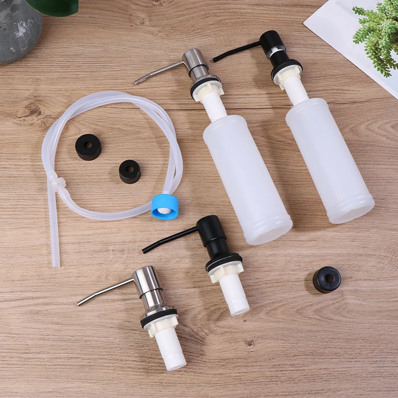 500/350ml Bottle Liquid Soap Dispensers Durable Stainless Steel Pump Useful Kitchen Sink Tool Extension Tube Kitchen Accessories
