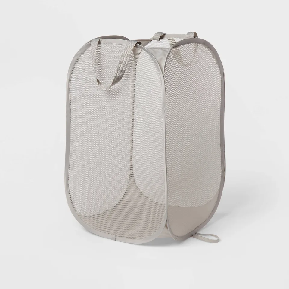 Breathable Foldable Mesh Laundry Hamper Basket