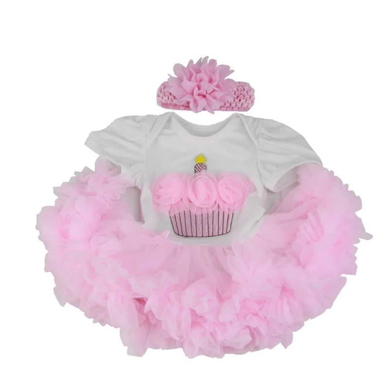 

Rebirth Baby Taking Photos Romper Girl Romper Bodysuits with Flower Headband