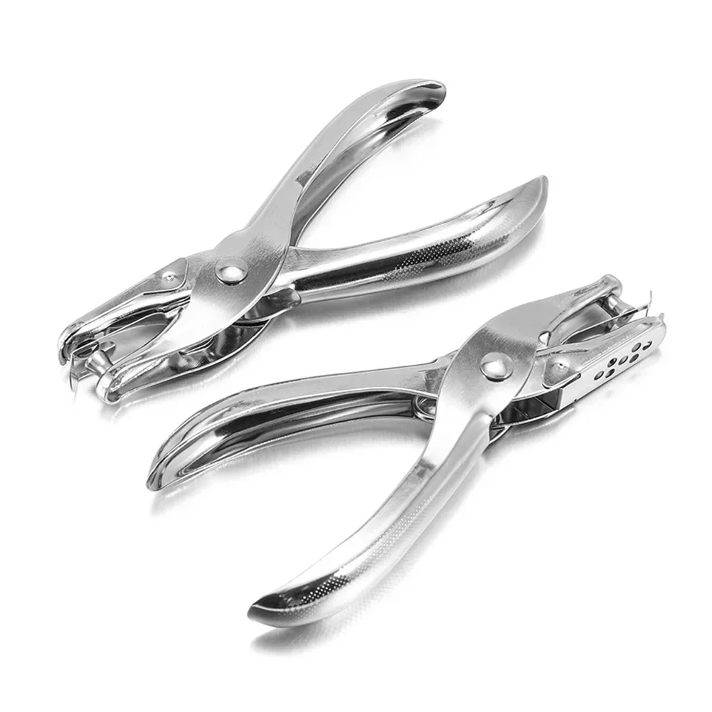 1 Pc Metal 3/6mm Pore Diameter Punch Pliers Single Hole Puncher Hand Paper Scrapbooking Punches 1-8 Pages Paper Hole Puncher For Circle Hole Punch Hole Punching Tools Paper Craft Punch Paper Punch