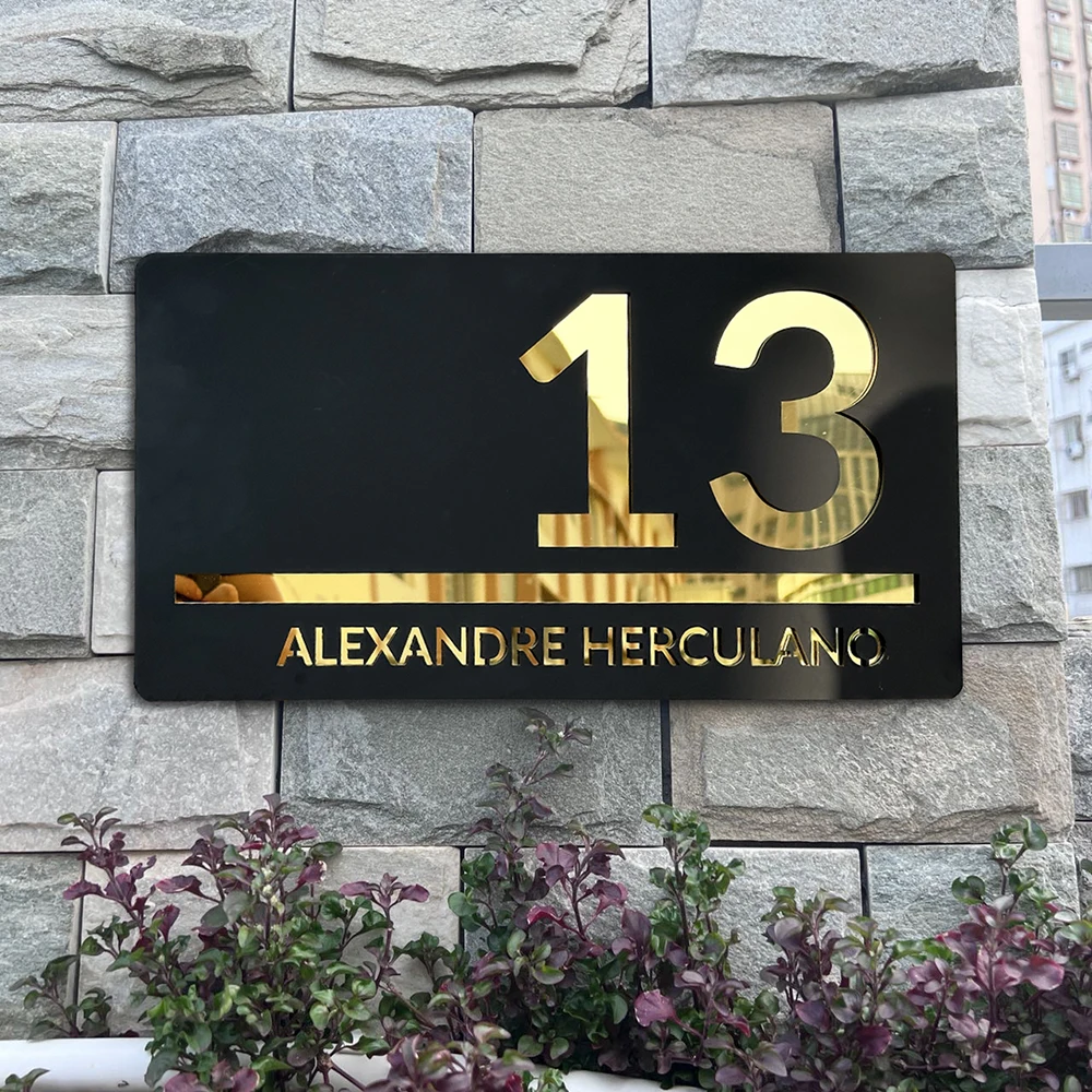 M METERXITY - Letrero De Aluminio De 50, Números De Casa De 11.8 Pulgadas Y Letras De Metal, Letras De Punto De Estacionamiento, Decoración De Pared Con Letras De Metal Para Jardín