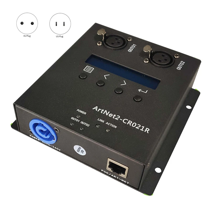 

Интерфейс контроллера освещения Artnet DMX 512 Ethernet, 2 конвертера Touch MA2
