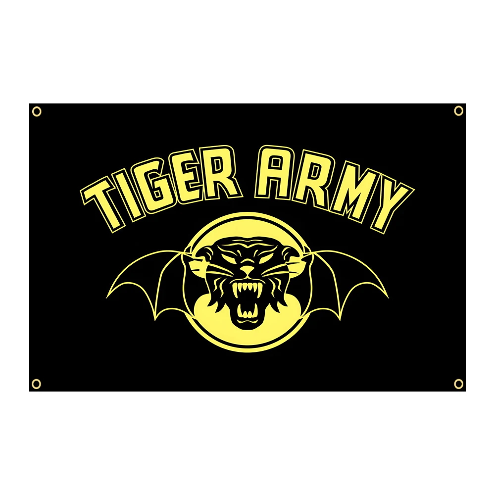 

3jflag 90x150 см, тигровая армия, искусственная музыка, тяжелый металл, поп-айнгер, рок, украшение интерьера, баннер, гобелен