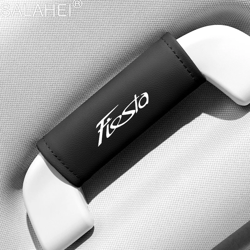 Per Ford Fiesta Mk6 2008-2016 Explorer Mk4 Leather Car Roof Bracciolo Pull Cover Maniglia Guanti Protezione Accessori Interni Auto