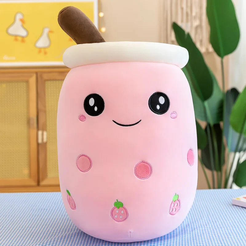 thumbnail image 1 of Peluche gigante de té de burbujas de 22 a 70 cm, almohada de Boba de té con leche, helado, frutas, jugo, botella de bebida, accesorio de decoración, regalo, 1 of 5