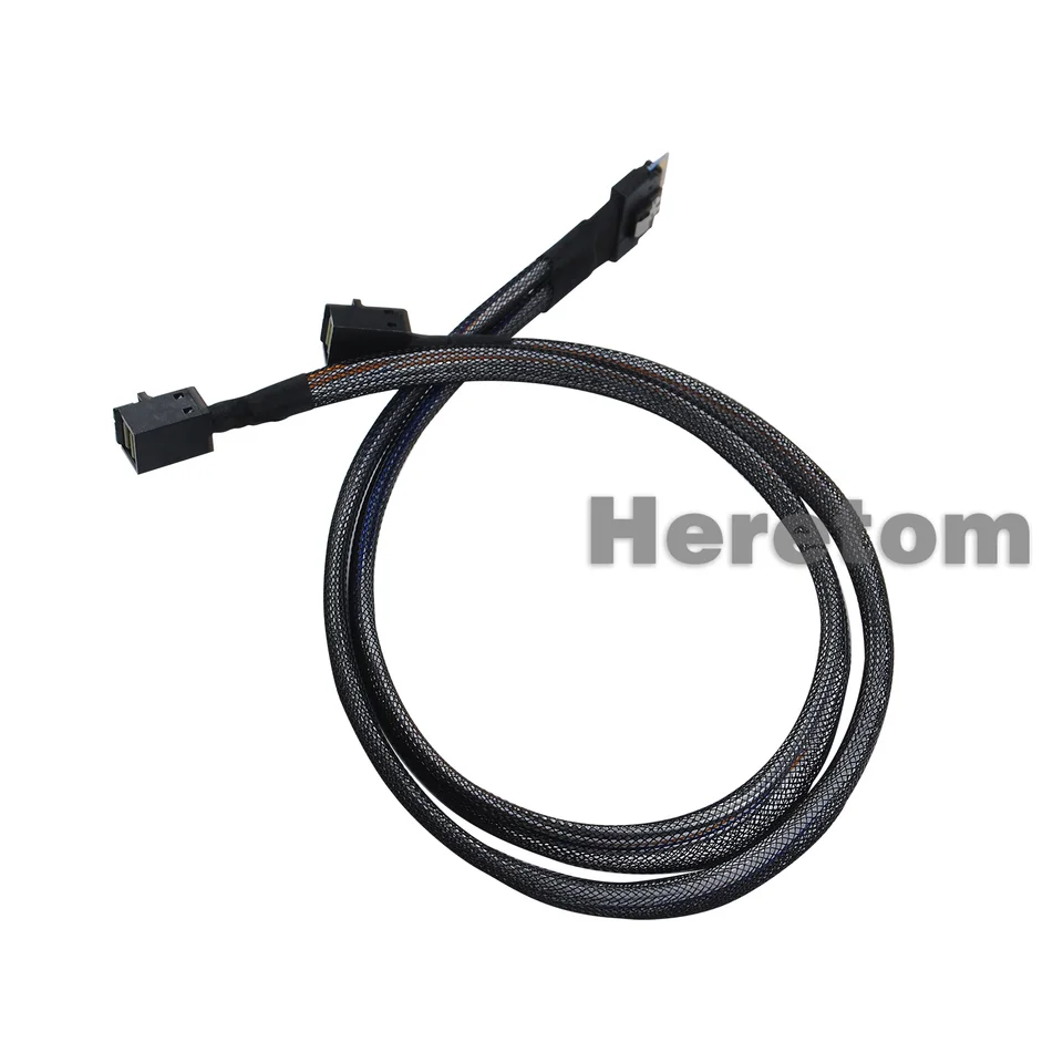 Dpofirs Câble 8i Vers 2 SFF 8643, Cordon De Centre De Données, Slim SAS