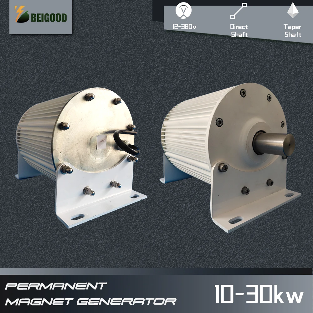Low RPM Speed 10kw 20kw 30kw 500RPM 48V 96V 110V Gearless Permanent
