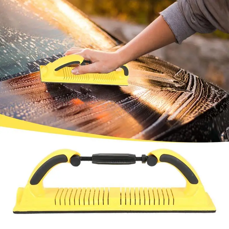 

Sanding Block Hand Sander Hand Grinding Board With Curved Adjustment Manual Sanding Tool Suit For 70mm Mesh Sand Or Two Sheets