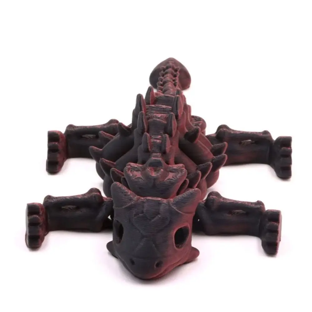 PLA 3D Printed Dinosaur Action Figures Handmad Statue Realistic Dinosaur Model Toy Joints Can Move Crafts