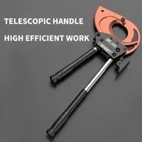 1pc Ratchet Cable Cutter Portable Ratcheting Wire Cutting Tool Cutting Below 300mm² Lightweight Cutting Hand Tool With Anti-Slip 2