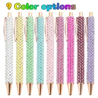 1Pcs Beads Ballpoint Pen Office Signing Pen Retractable Ballpoint Pen Business Pen Write Smoohtly Gift Pen 1