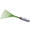 9 Teeth Garden Rake 15.5 Inch Grass Rake Hand Rake Leaf Broom with Comfort Grip Cleaning Pet Excrement Gardening Tools 1