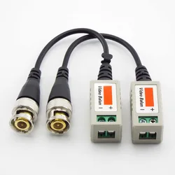 High - Performance BNC Video Balun Connector for CCTV Systems (Male BNC)