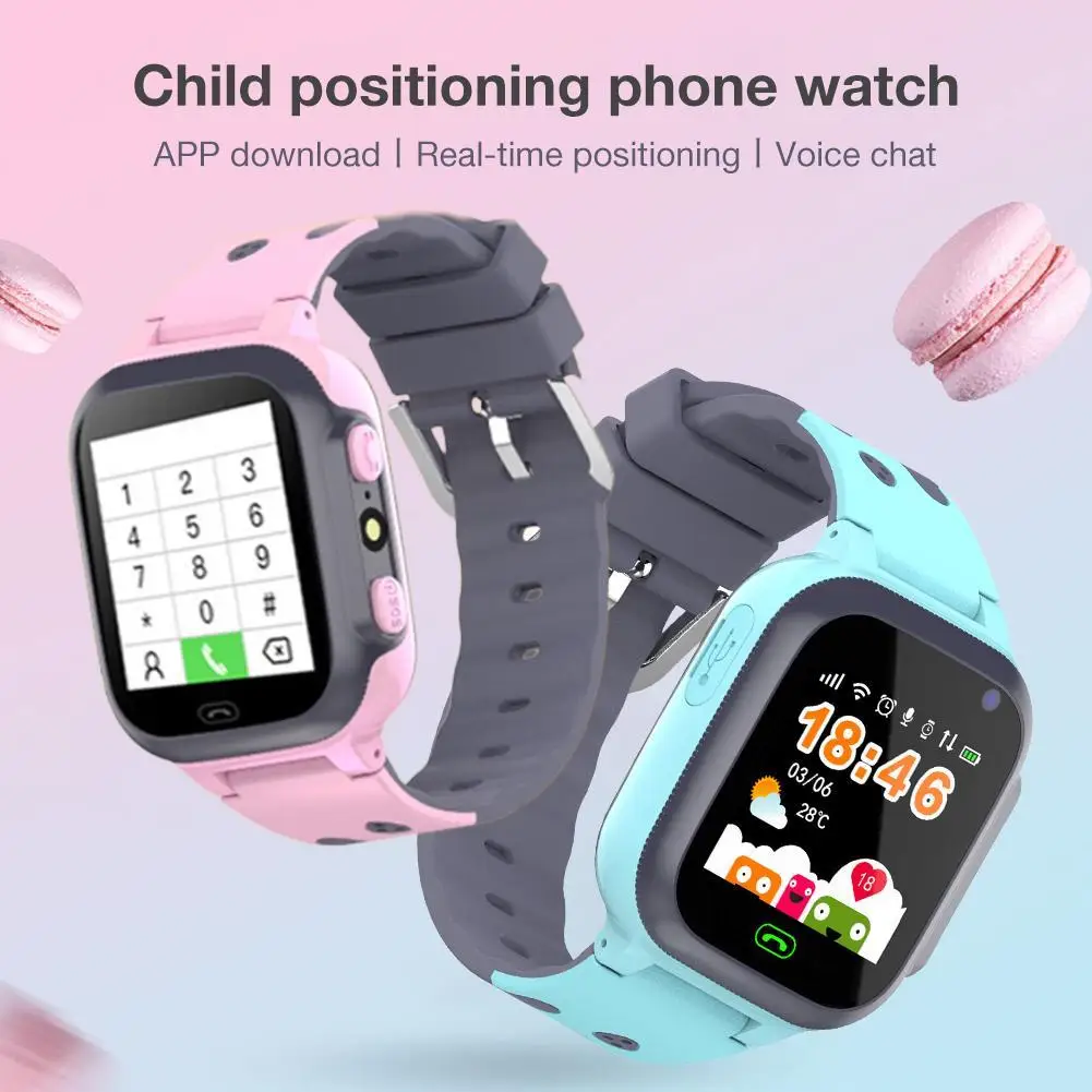 Q16 Ipx67 Smart Watch Kids Gps Life IP67 Waterproof Breathing Light Positioning Map Smart Children Watch Mobile Phone Bracelet