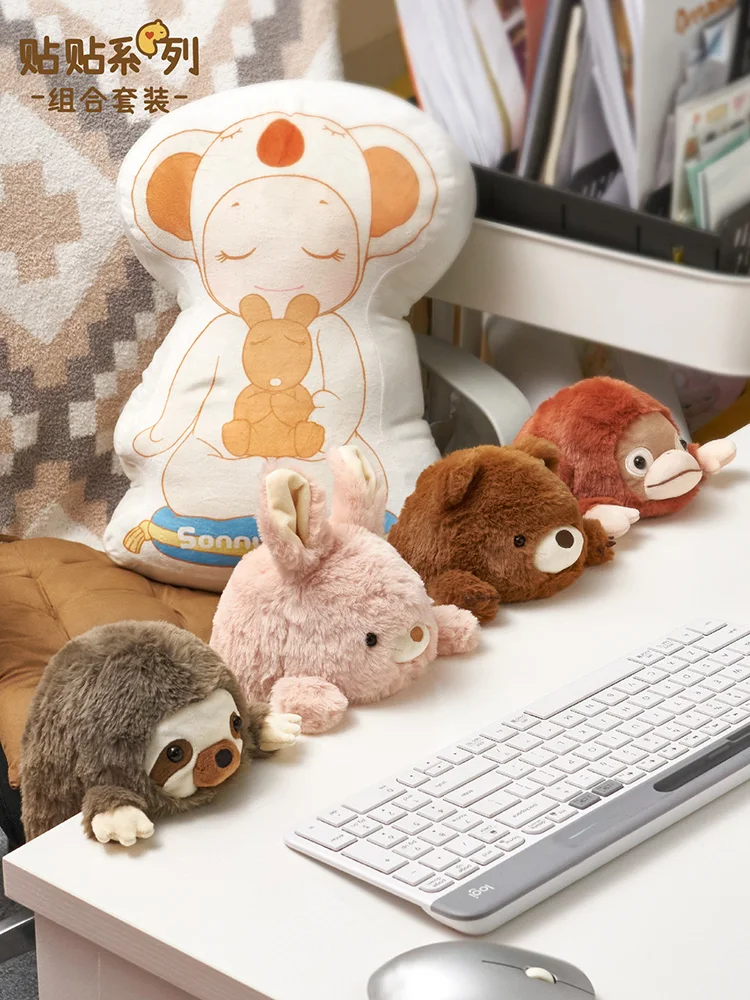 

Игрушка-наклейка Sonny угловая, набор из куклы, щенка, ангела, плюшевая игрушка, Выдра, Ленивец, офис, Спящая плюшевая игрушка, кукла для девочек, подарок на день рождения