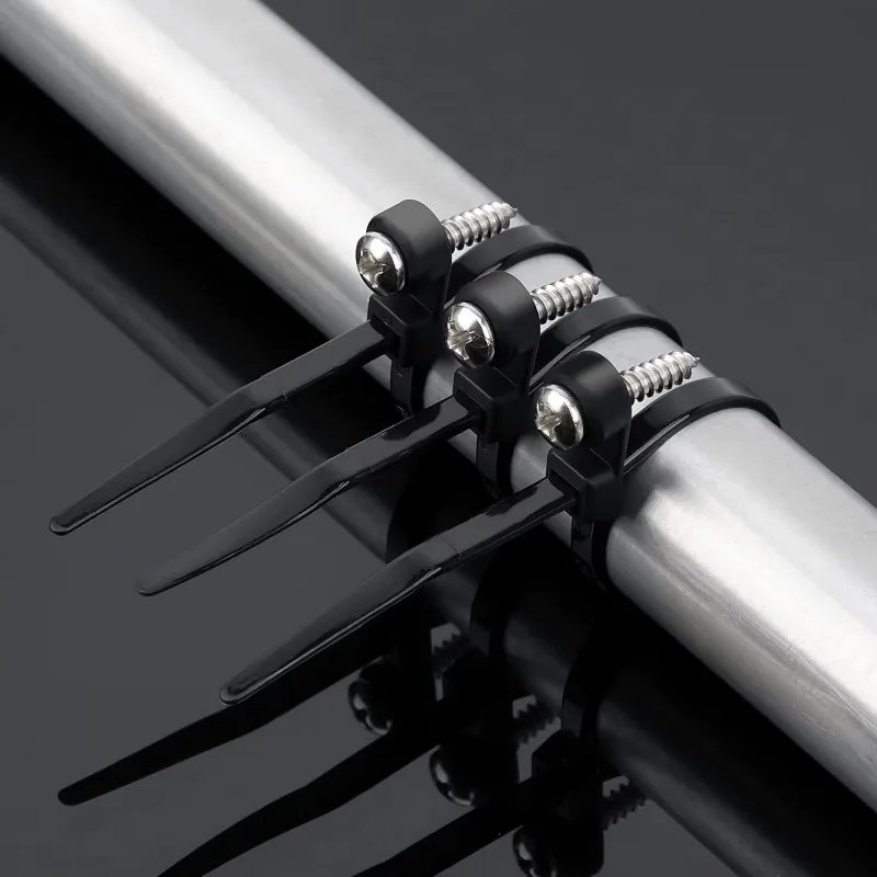 Screw Hole Cable Ties Reusable Fixed Nylon