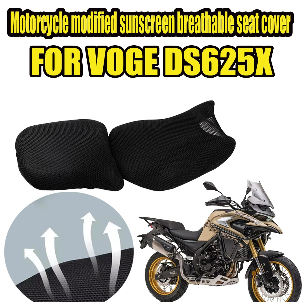 Housse De Selle Moto En Maille - Pour VOGE DS625X, 625DSX, DSX625 - Confort, Ventilation, Antidérapante - Protection Et Isolation Du Siège