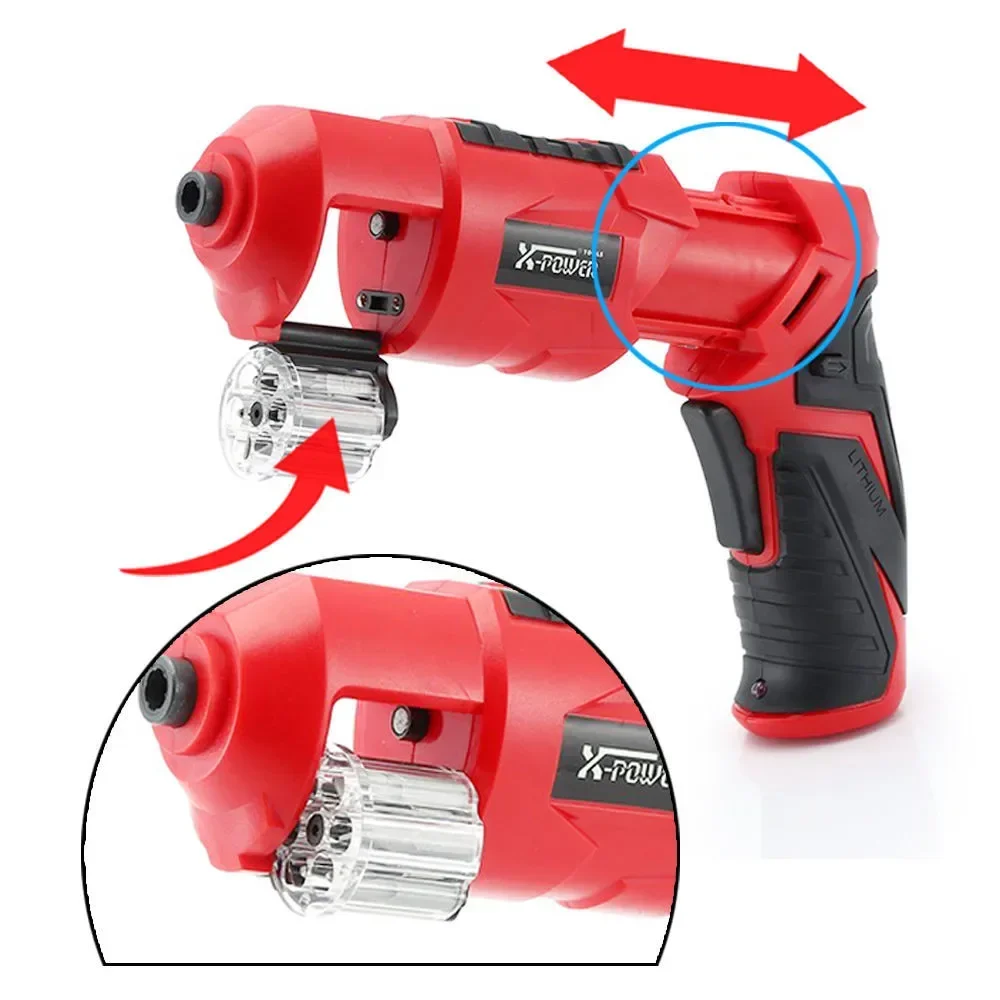 New Electric Revolver Screwdriver Wireless Battery Rechargeable Cordless Screwdriver Men Cool Gift  Electric Screwdriver Set