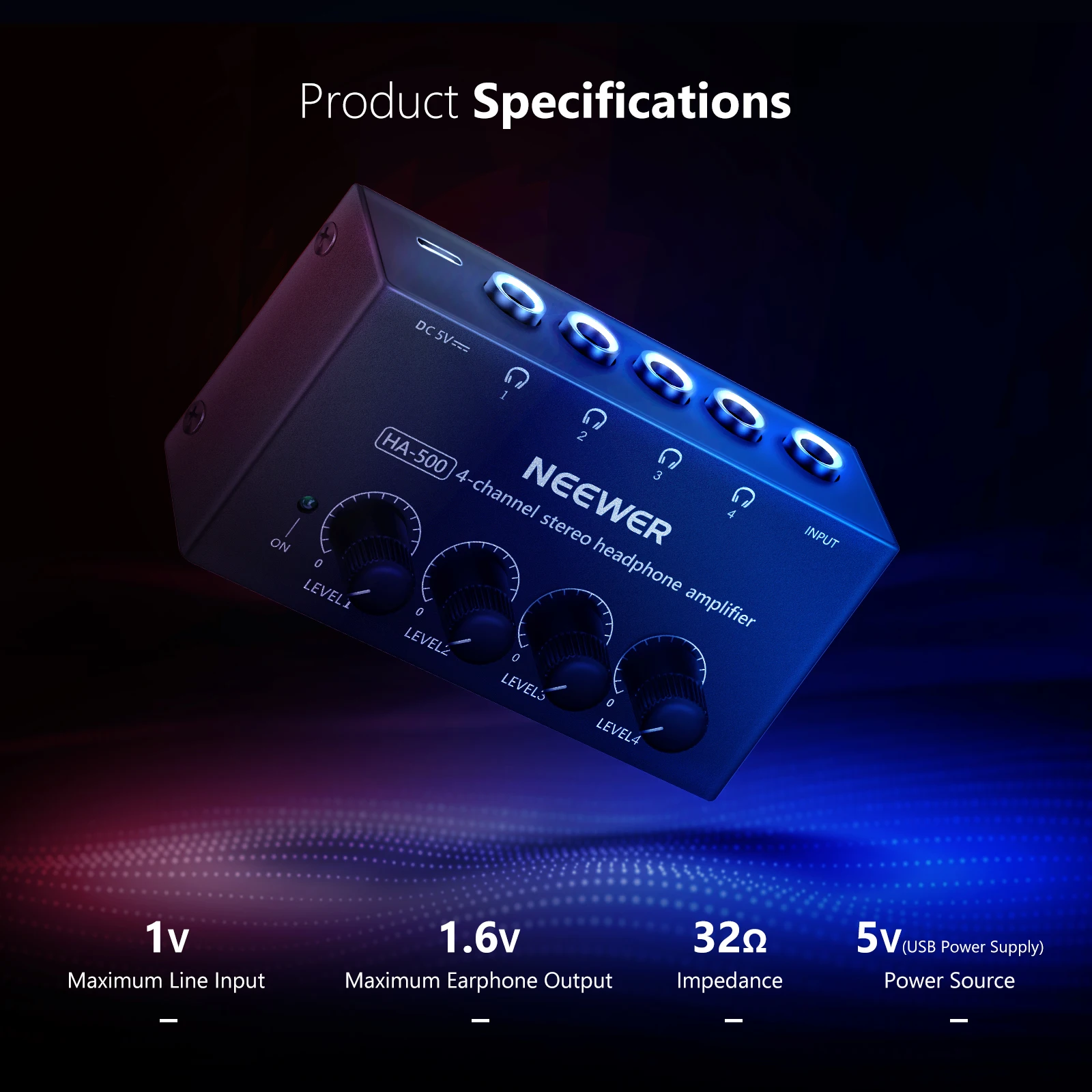Neewer Headphone Amp Amplifier 4 