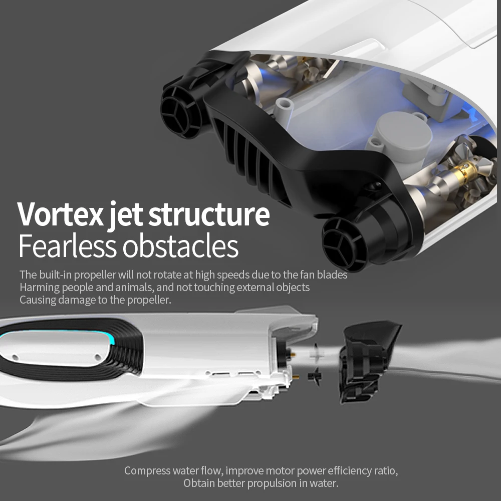 New S2 RC high-speed speedboat model dual motor lighting competition remote control boat adult boy toy gift 3