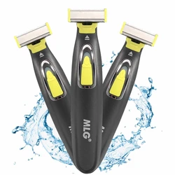 MLG Washable Rechargeable Electric Shaver Beard Razor Body Trimmer Beard Trimmer Men Shaving Machine Hair Face Care Cleaning