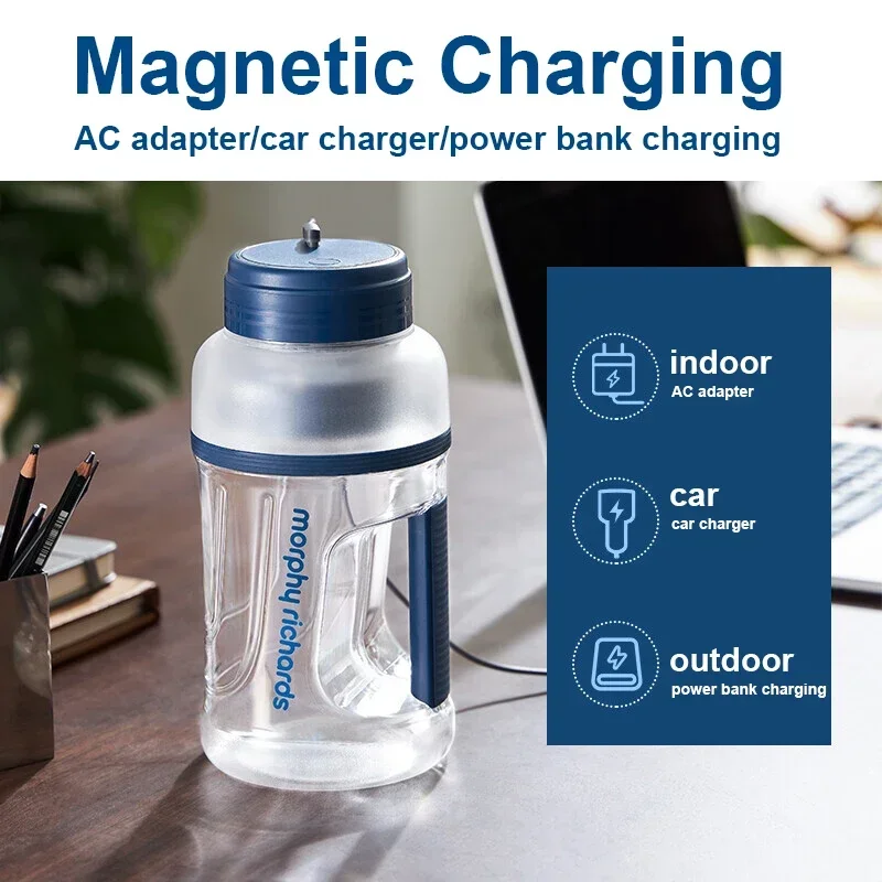 1L Electric Juicer Blender Portable Sports Juice Cup Wireless 2 in 1 TRITAN Accompanying Cup Rechargeable Smoothies Mixer 3