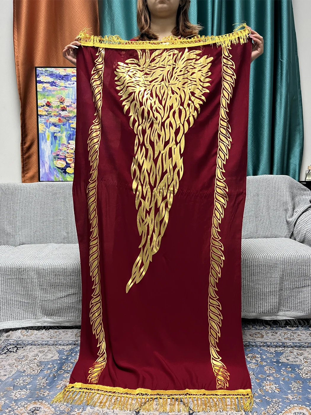 Muslim Abayas For Women Prayer Garment Sets Pure Color Cotton Appliques Loose Femme Robe Islamic Dresses With Lace Shawl Scarf