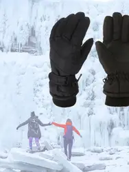 Winter New Style Men'S And Women'S Outdoor Skiing And Velvet Thickening Cold Weather Youth Skating Warm Gloves