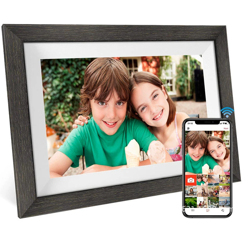 Умная цифровая фоторамка с Wi-Fi, 10,1 дюйма, 1280x80 0 IPS, сенсорный ЖК-экран, встроенная память 32 ГБ, хороший подарок