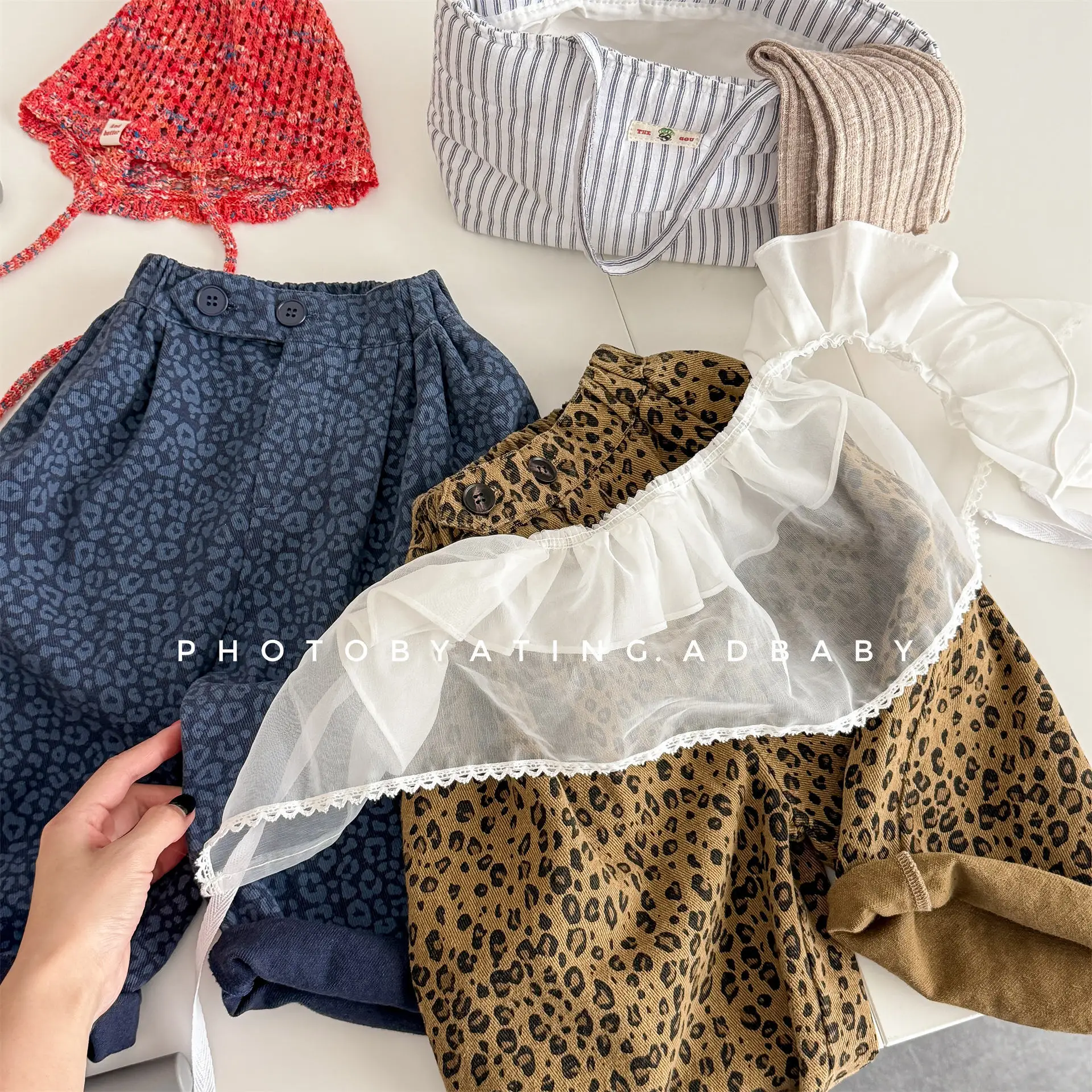 Leopard Print Corduroy Pants for Kids