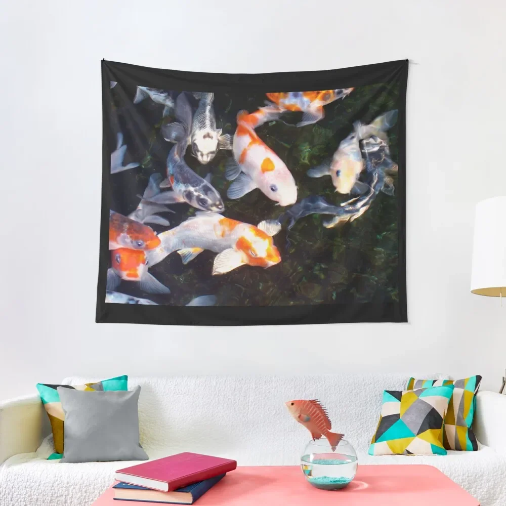 

Кои рыба 4 гобелен кавайный Декор для комнаты украшение дома домашние украшения гобелен