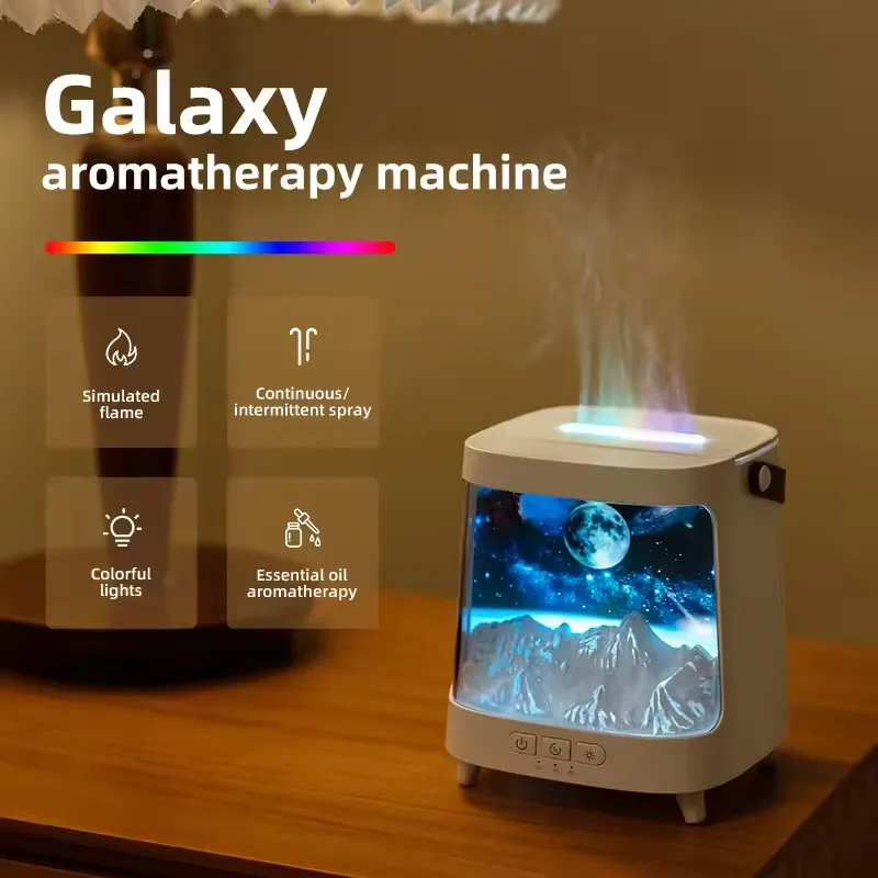 오로라 RGB 아로마테라피 머신 200ml 디퓨저 컬러풀 램프 USB 초음파 아로마테라피 공기 가습기 향기 디퓨저