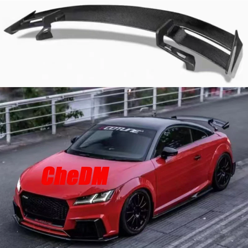 

For Audi Tt Tts Ttrs R8 MK3 Mk2 Spoiler Forged Real Carbon Fiber Rear Wing Trunk