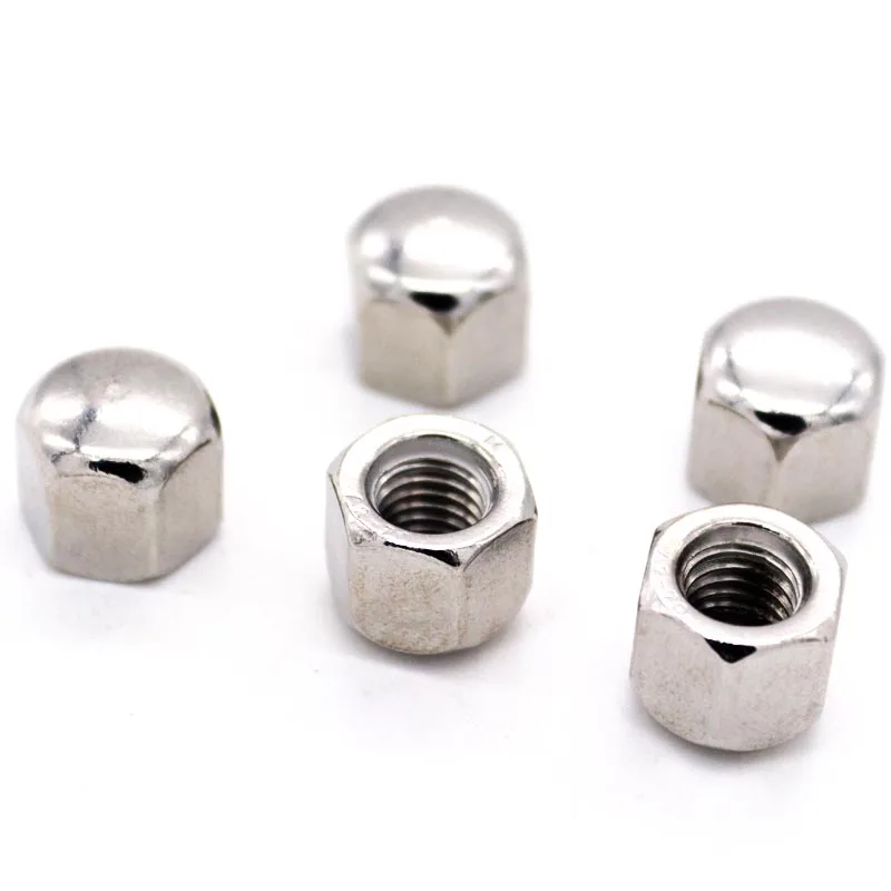 1/2/5/10pc M3 M4 M5 M6 M8 M10 M12 M14 M16 304 A2 Stainless Steel Hex Hexagon Short Low Thin Cap Acorn Nut Cover Blind Nut DIN917