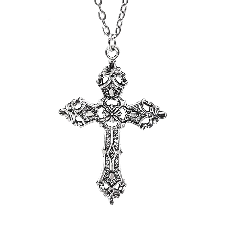 Big Cross Pendant Necklace For Women 
