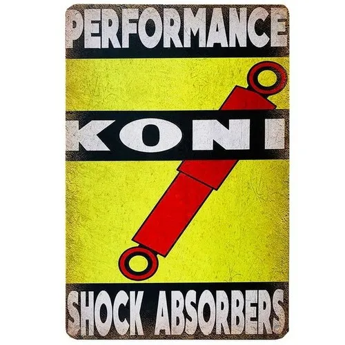 Koni Shock Absorbers Vintage Tin Sign Retro Garage Racing Auto Shop ...