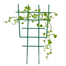 5 pçs plástico jardim treliça escalada plantas suporte gaiola extensão malha para flores jardinagem (verde)
