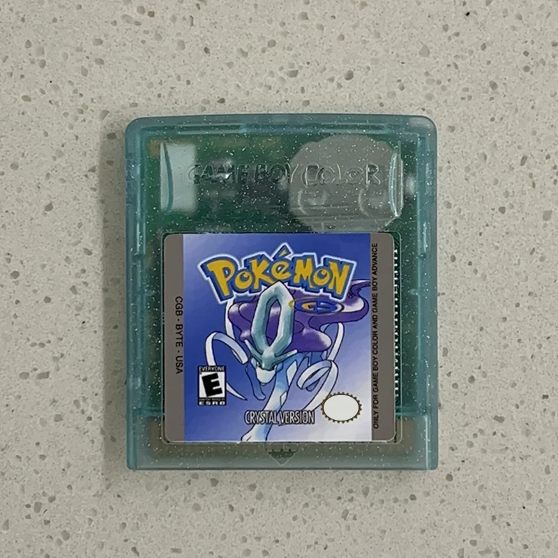 

Pokemon Series GBC Game Cartridge 8 Bit Video Game Console Card Pokemon Crystal High Quality With RTC USA Version