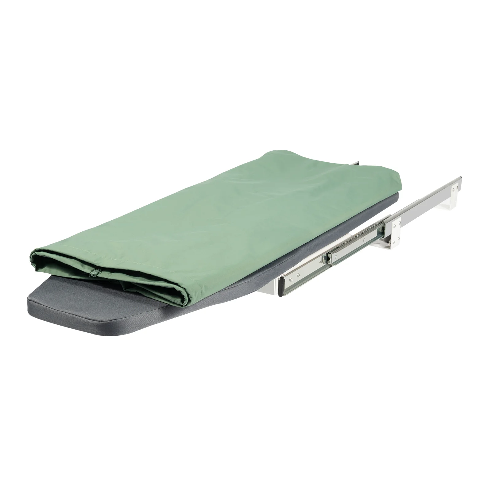 Klappbares Bügelbrett, Drehbares Ausziehbares Bügelbrett mit Metallrahmen zur Schrankmontage 80x29,5x12cm für Zuhause und Apartment – Detail 8