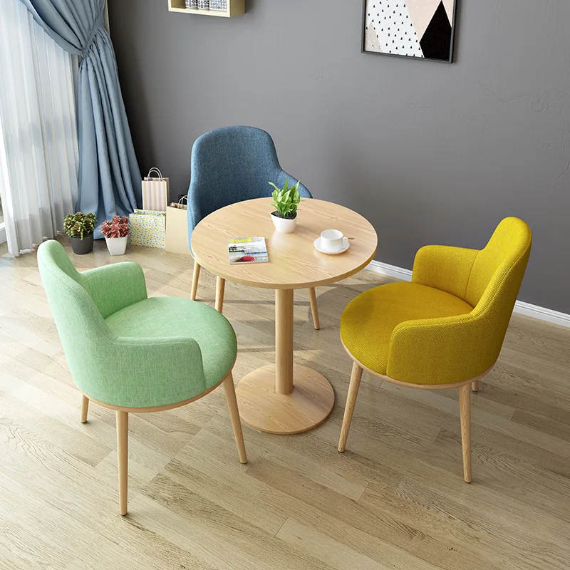 

B Balcony Light Luxury Negotiation Table and Chair Combination Reception Cafe Rest Simple Sales Office Milk Tea Shop Small R